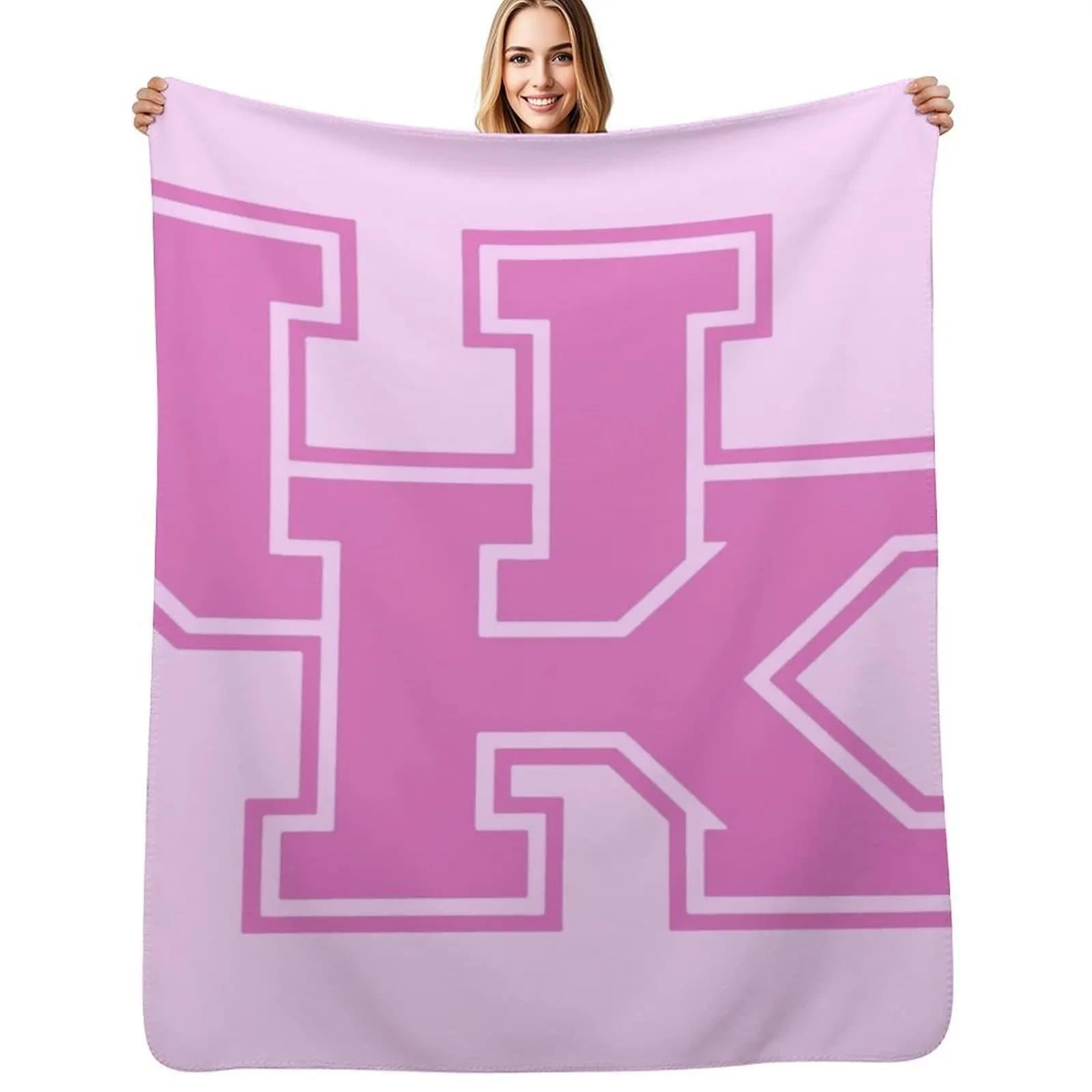 University of Kentucky Pink Logo Throw Blanket Sleeping Bag Custom anime Quilt Nap Blankets