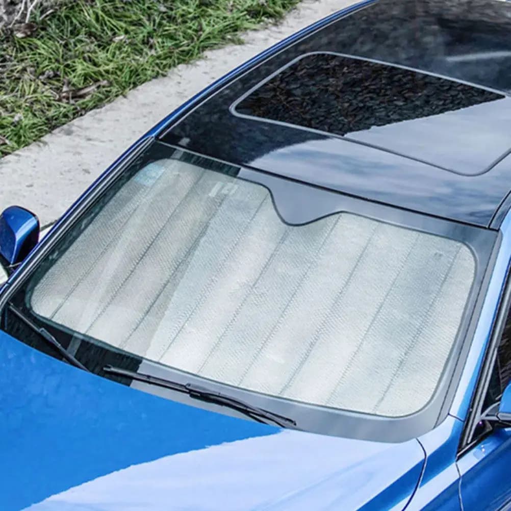 Parasole Riflettente per Auto, Protezione Universale per Parabrezza Anteriore in Alluminio, Blocca Calore e Raggi UV, per Interni Auto