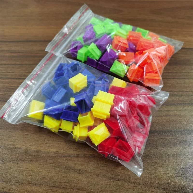 60 pezzi/set vendite di casetta degli scacchi da gioco monopolio, hotel, accessori tridimensionali per casetta