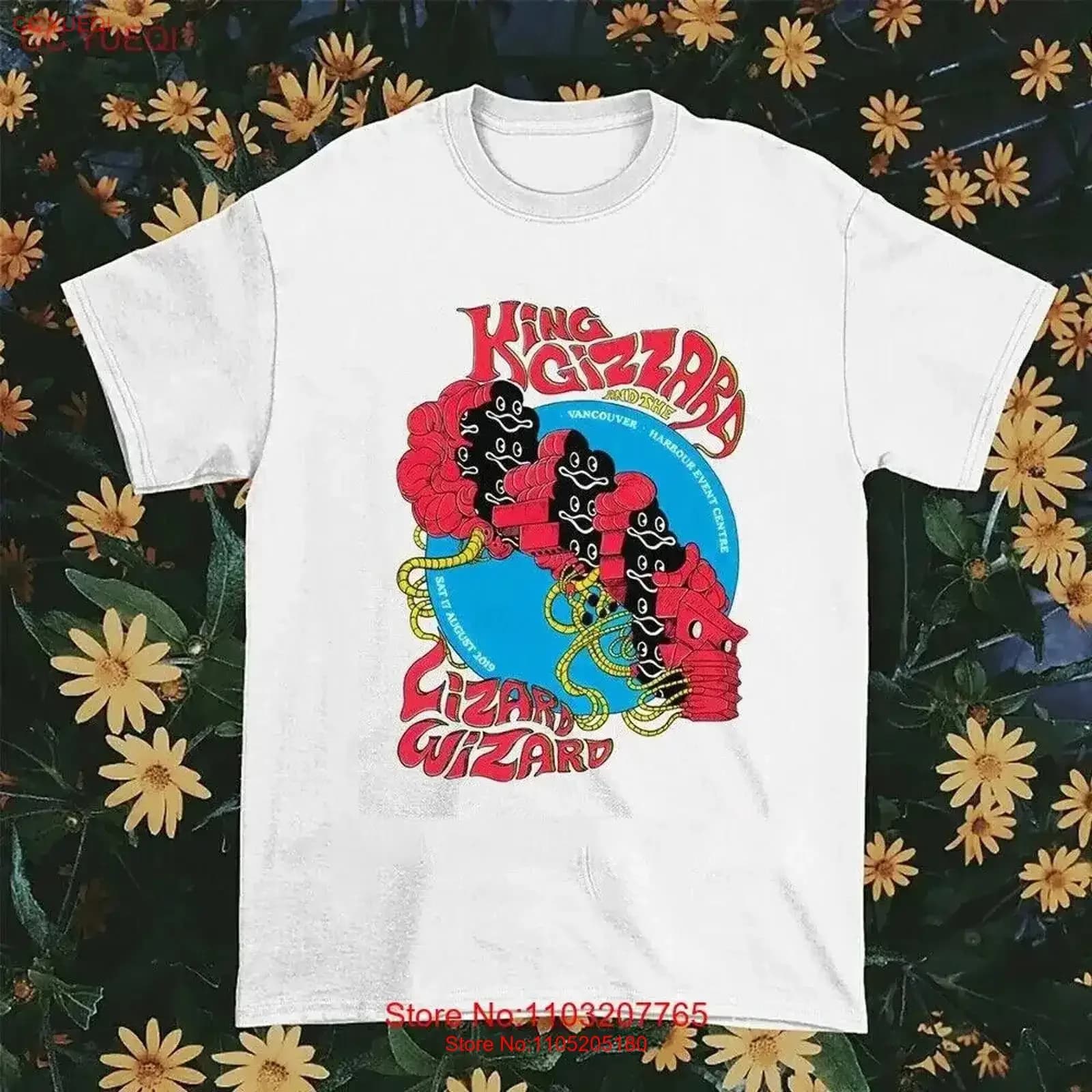 New King Gizzard And The Lizard Wizard T Shirt Man S 5XL P970 Vintage Elongated Washed Elegant Design Dresses