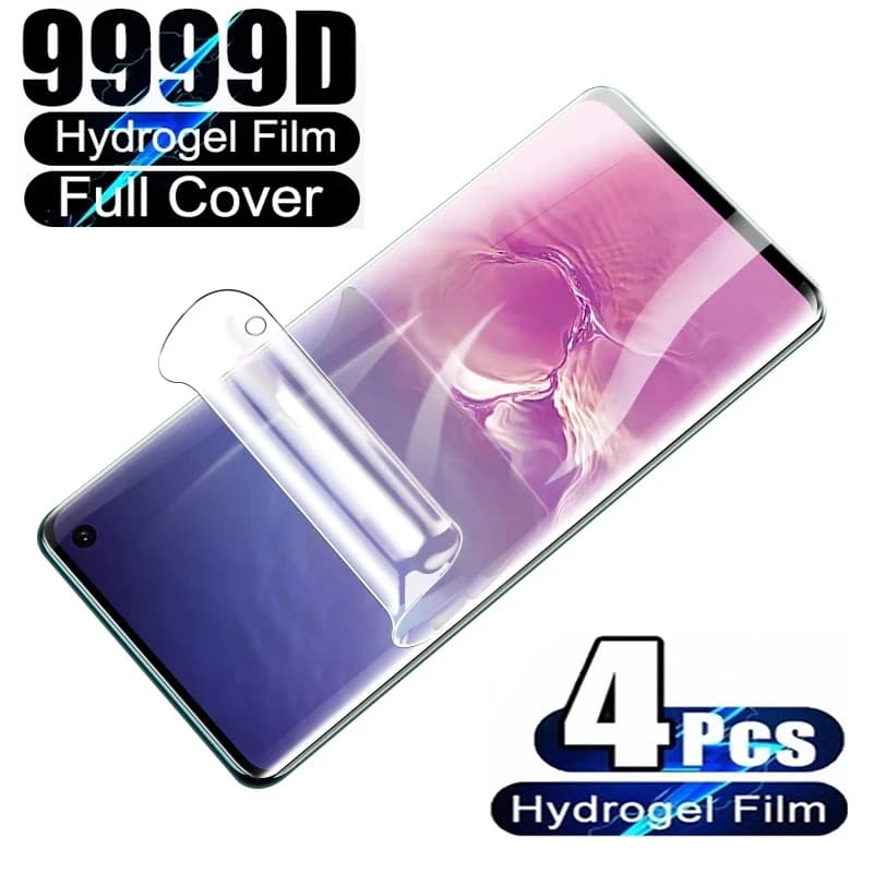 4PCS Idrogel Pellicola Della Protezione Dello Schermo Per Samsung Galaxy S10 S20 S9 S21 S22 S23 Plus Ultra FE Protezione Dello Schermo Per Nota 20 8 9 10