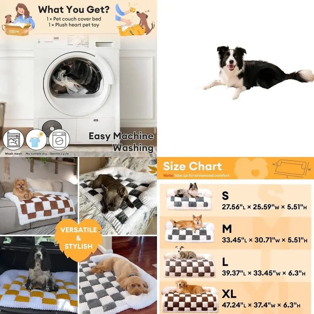 Large dog covers: protection for Scottish washable sofa color furniture, ground grey