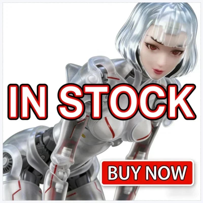 Nuovo-HOT Bone Workshop 1/12 Action Figure Articolata Agente AI Lady con Corpo Meccanico Trasparente, Ornamento da Scrivania per Appassionati di Anime