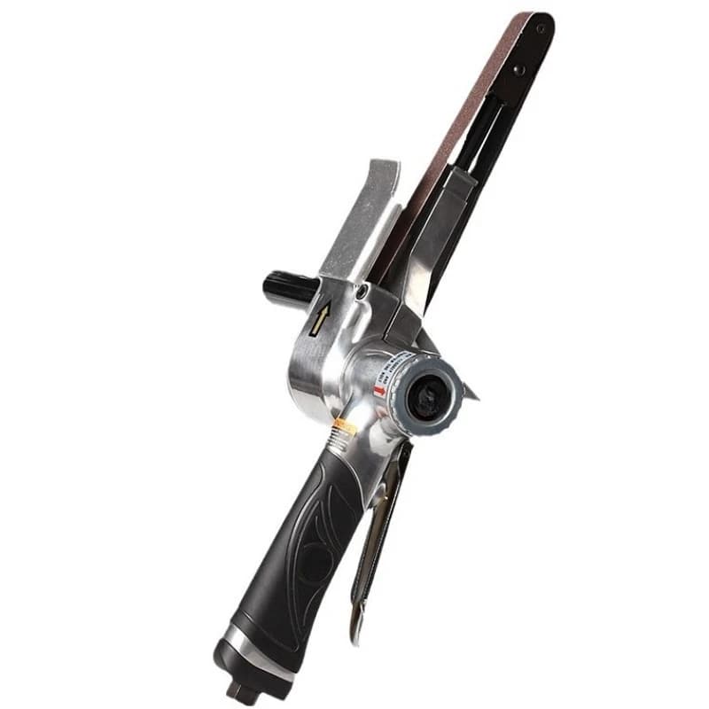 20MMX520 Pneumatic Belt Grinding Machine, Small Handheld Deburring Machine Metal Grinding Machine