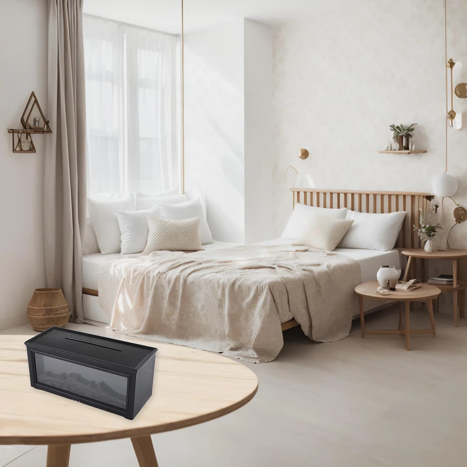 Decorazione per interni Diffusore per aromaterapia Umidificatore con telecomando intelligente Macchina per aromaterapia Capacità del serbatoio dell'acqua da 280 ml
