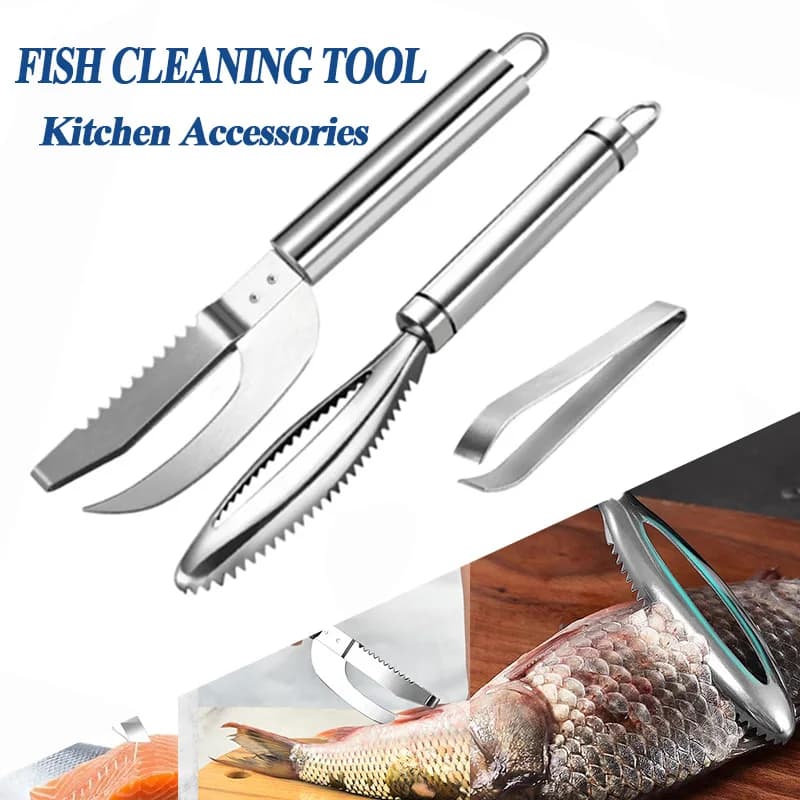 Accessori da cucina Stainles Squame di pesce Raschiare Grattugie Rimozione rapida Pulizia del pesce Pelapatate Raschietto Pinzette per lische di pesce Strumento Gadge