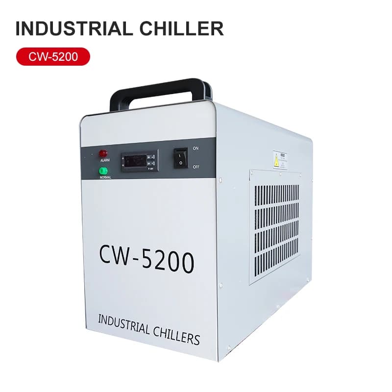 Acqua fredda industriale 5200 Macchina per incidere CNC Albero principale Serbatoio dell'acqua di raffreddamento Macchina di circolazione Raffreddatore di taglio laser