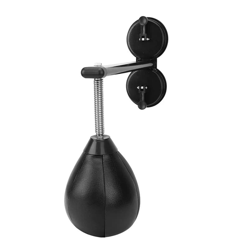 Wall mounted boxing bag Adjustable boxing bag in height with suction boxing ball with spring for home office