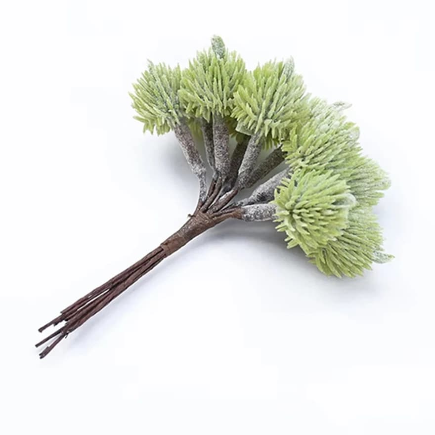 1 pcs green plastic pine jars filler house wedding decorative flowers products christmas party crafts artificial plants economical