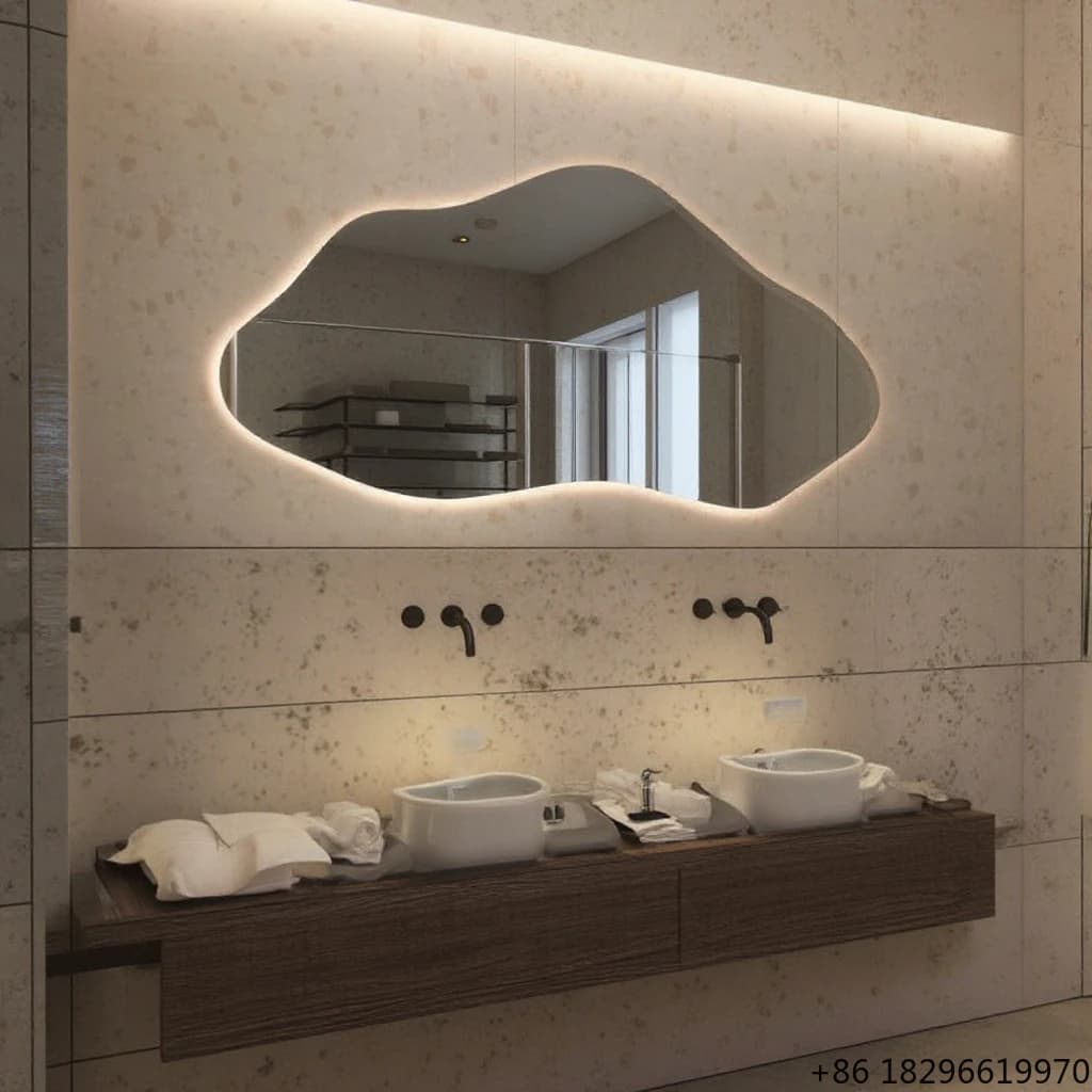 Irregular Touch LED Bathroom Backlit Vanity