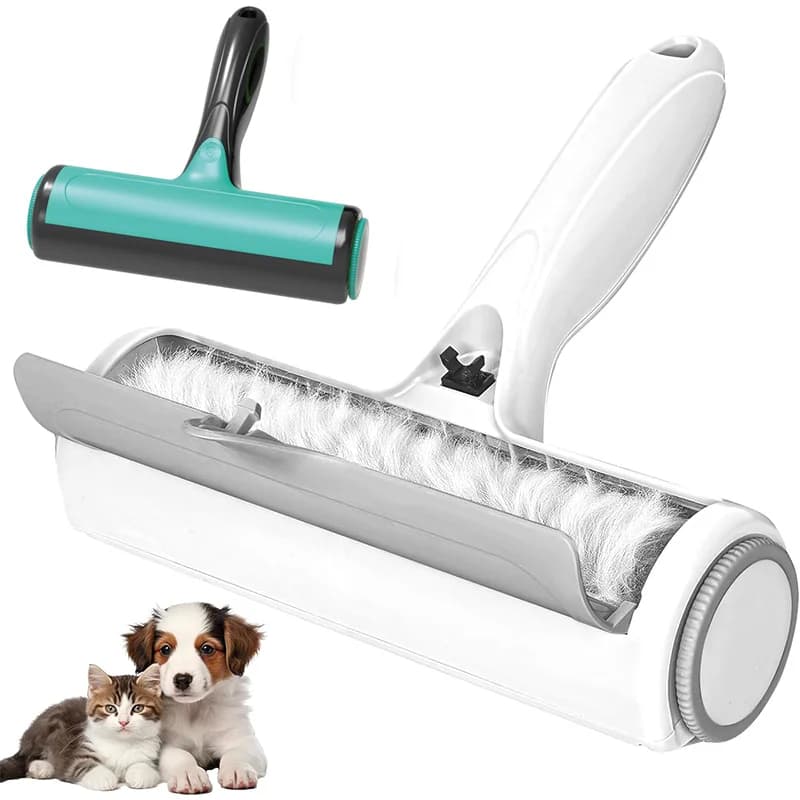 Rullo Rimuovi Peli di Animali Domestici Riutilizzabile per Cani e Gatti su Mobili, Divani, Tappeti, Biancheria da Letto, Auto - Portatile ed Ecologico
