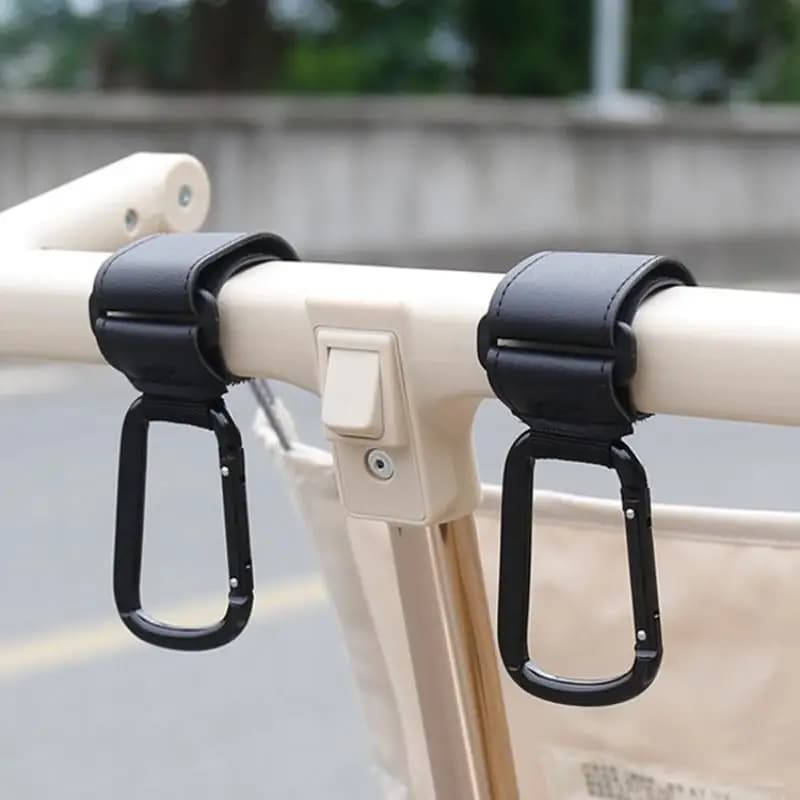 Universal Stroller Hooks Clip Heavy Duty Hanging Organizer For Bags Uses For Prams Shopping Carts Car Seats Baby Carriers