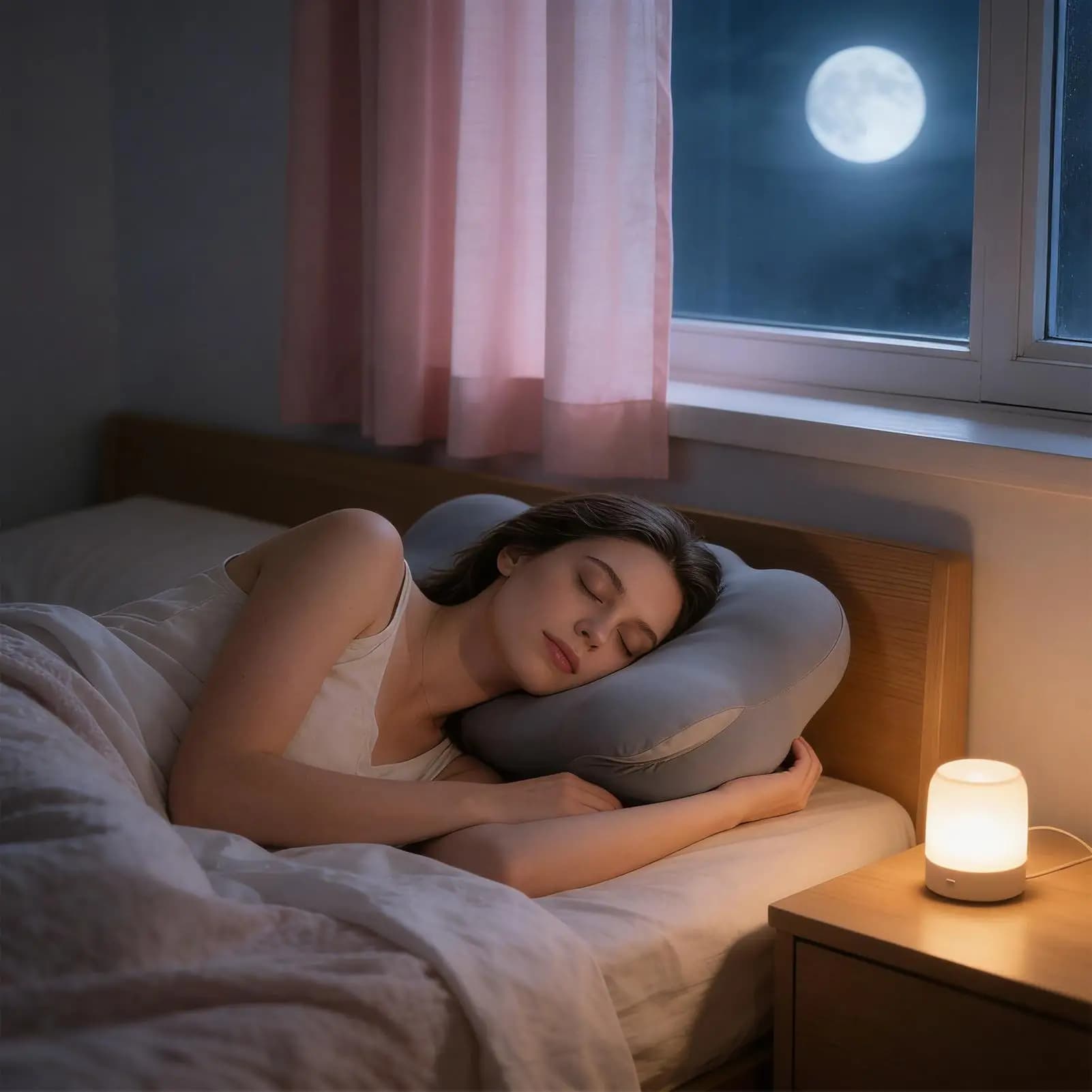 Cuscino per il Collo a Forma di Nuvola in Memory Foam, Ergonomico e Traspirante, Supporto per il Collo per Viaggi, Posizione Sdraiata o Seduta