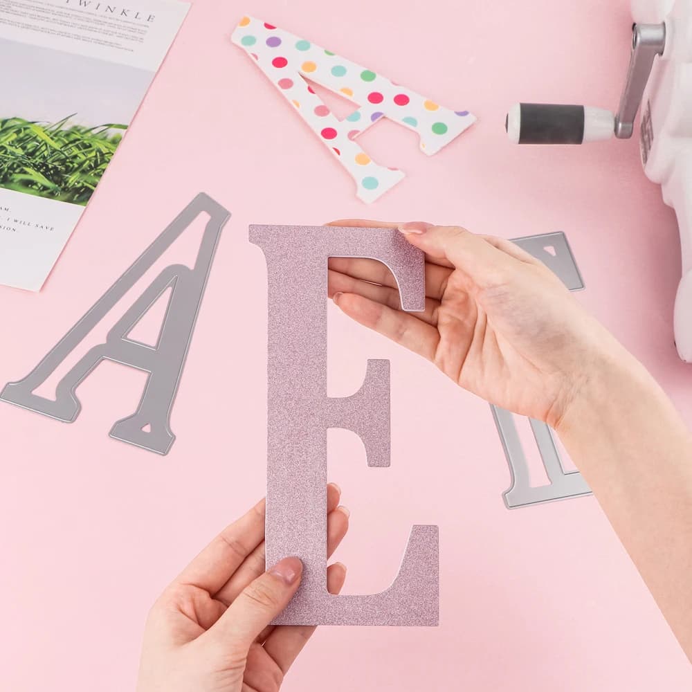 20cm Large Big Capital Letters 26A-Z Alphabets Metal Cutting Dies Set For DIY Scrapbooking Decoration Card Craft Making 2024 New