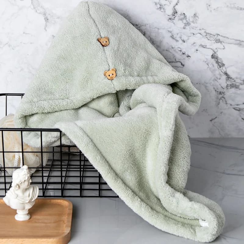 Asciugamano Magico in Microfibra per Capelli, Asciugatura Rapida, Turbante Assorbente per Donne, Cappello da Bagno