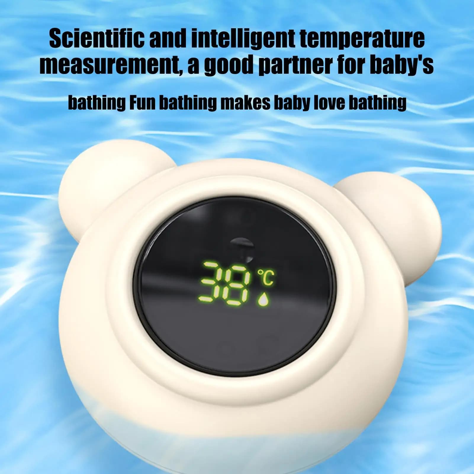 Termometri da Bagno Digitali Sicuri per Bambini con Display LED, Strumento per la Cura dei Bambini, Ideale per Viaggi, Asili Nido e Uso Pediatrico