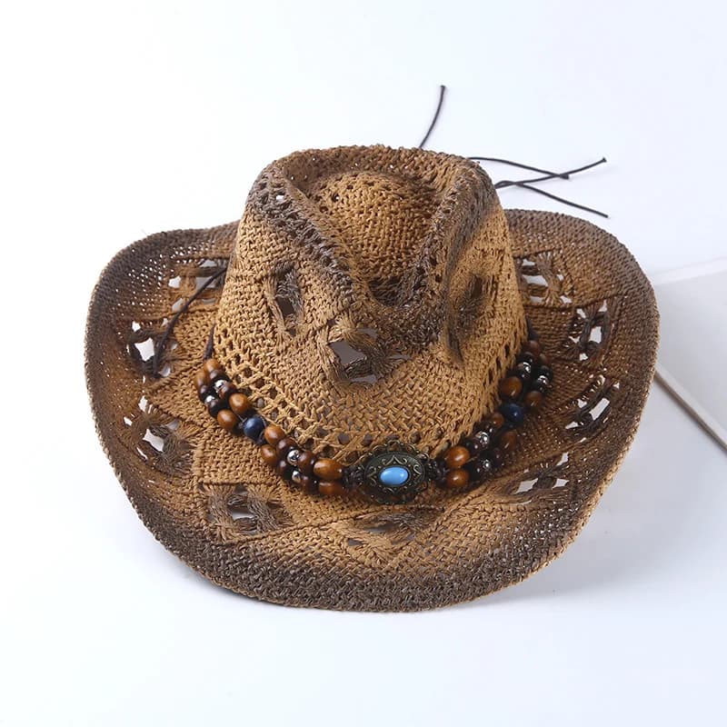 Spanish Retro Cowboy Straw Hat Spring Summer Unisex Travel Beach Sunshade Leisure Hat for Men And Women