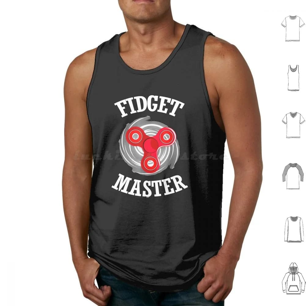 Fidget Spinner Master Canotte Gilet senza maniche Fidget Fidget Spinner Spinner Divertente Fidget Toy Giocattolo gratuito A buon mercato Pop It Cool Meme