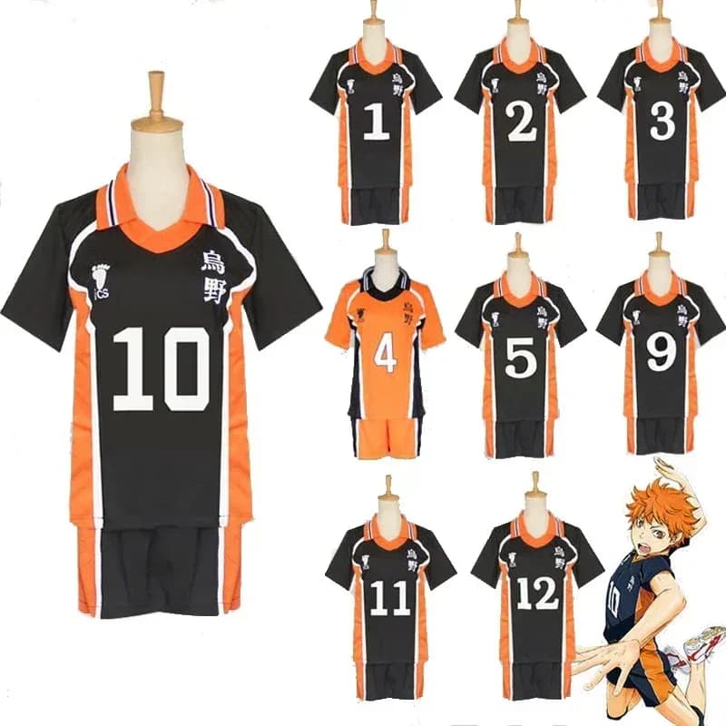 2025 12 9 Stili Haikyuu Costume Cosplay Karasuno High School Pallavolo Club Hinata Shyouyou Abbigliamento sportivo Maglie Uniforme