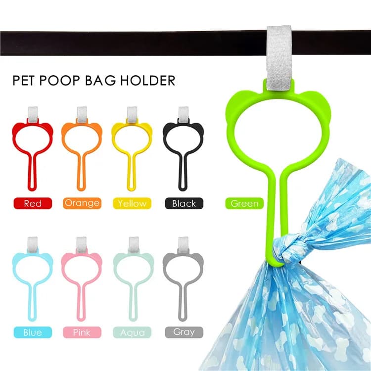 Dispenser per sacchetti per cani per cani trasportino per rifiuti a mani libere forniture per la pulizia del cane Dispenser per guinzaglio per cani supporto per sacchetti di cacca