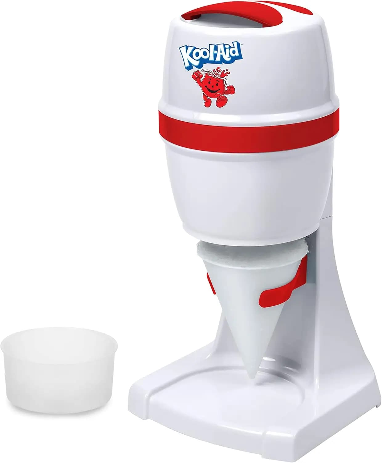 Kool-Aid Shave Ice & Snow Cone Maker, Includes Reusable Cup and Two Ice Molds, Stainless Steel Blades, Makes Margaritas,