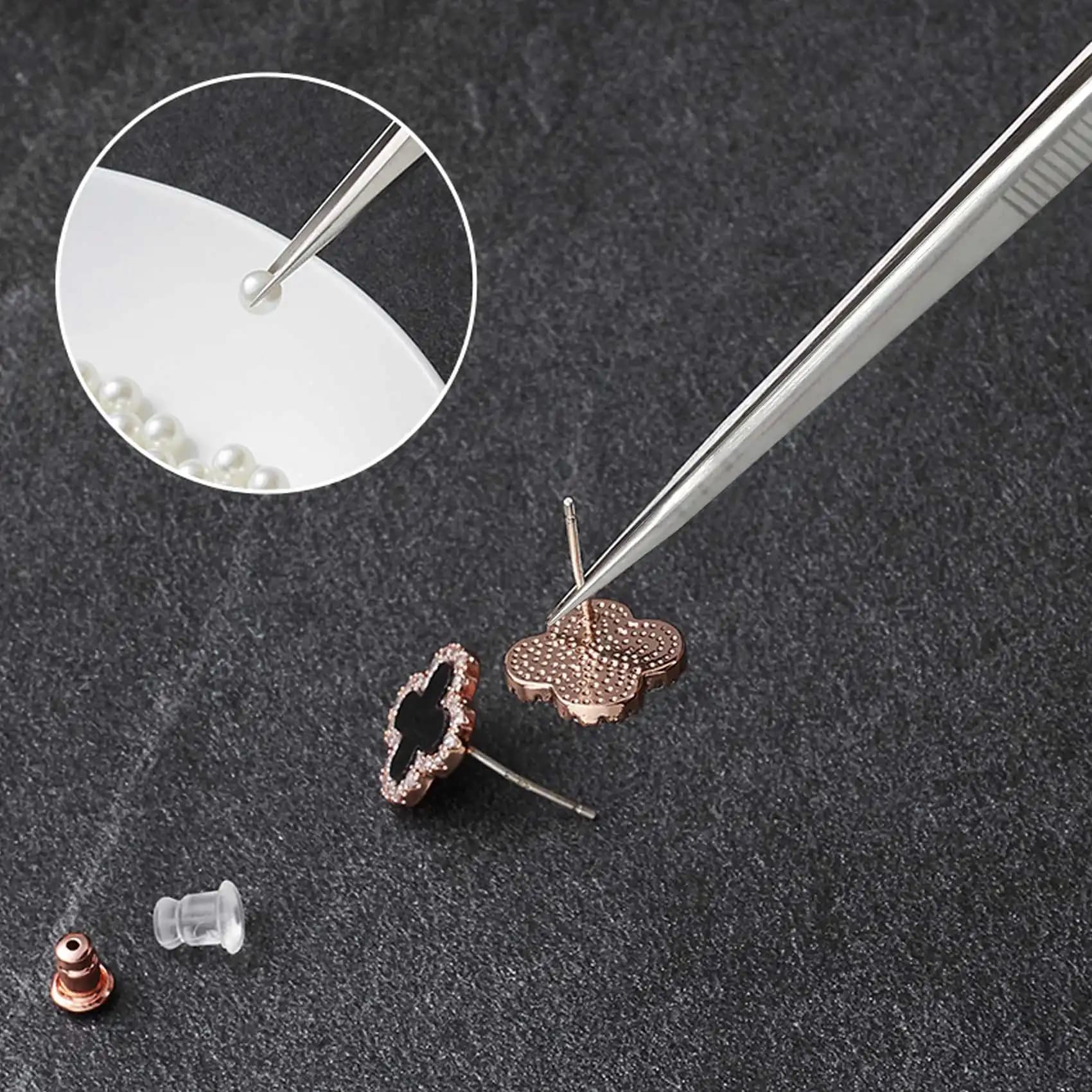 Pinzette di precisione A84X per saldatura, antistatiche ESD, set di pinzette elettroniche industriali per la creazione di gioielli e artigianato