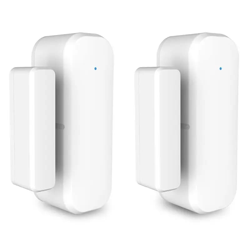 ABZW 2 paia di sensori intelligenti per porte e finestre con allarme Wi-Fi, adatti per la sicurezza domestica e l'automazione della casa intelligente