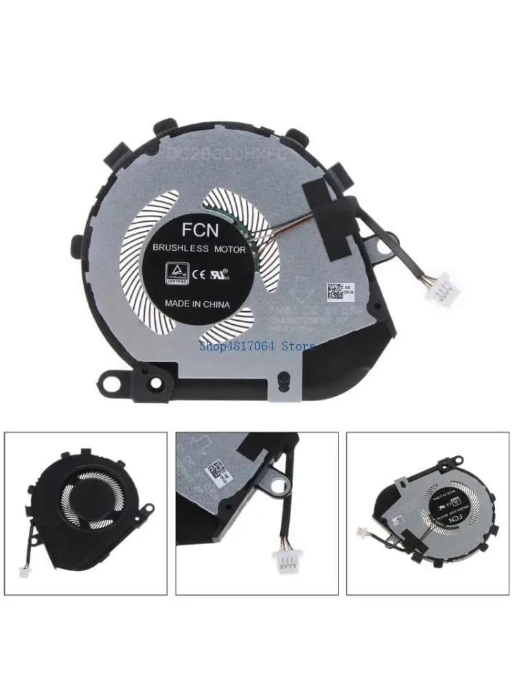 T3LB 1Piece Replacement CPU Cooling Fan for Dell 7410 2-in-1 Notebook Radiator DC5V 0.4A 4pin 4wire Laptop