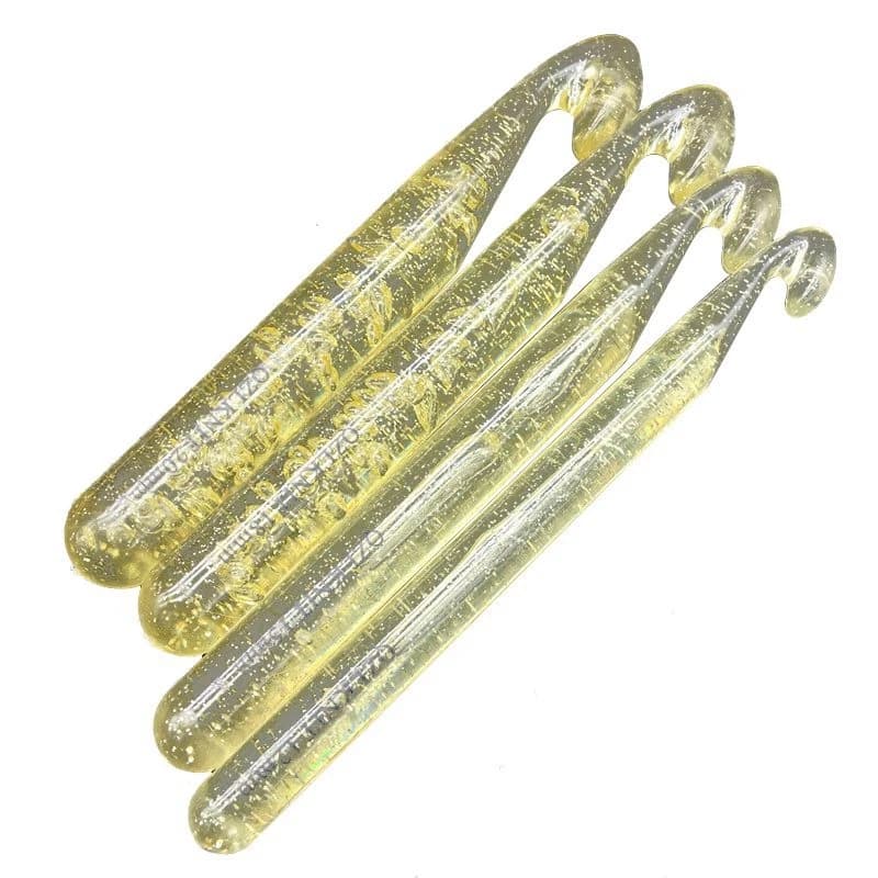 PZHI-QZLKNIT 12Mm-20Mm 4 Pz/set di Grandi Dimensioni ABS Trasparente Mestiere Maglia Uncinetti Ferri da maglia Tessuto Fai Da Te Strumento Telaio Artigianale