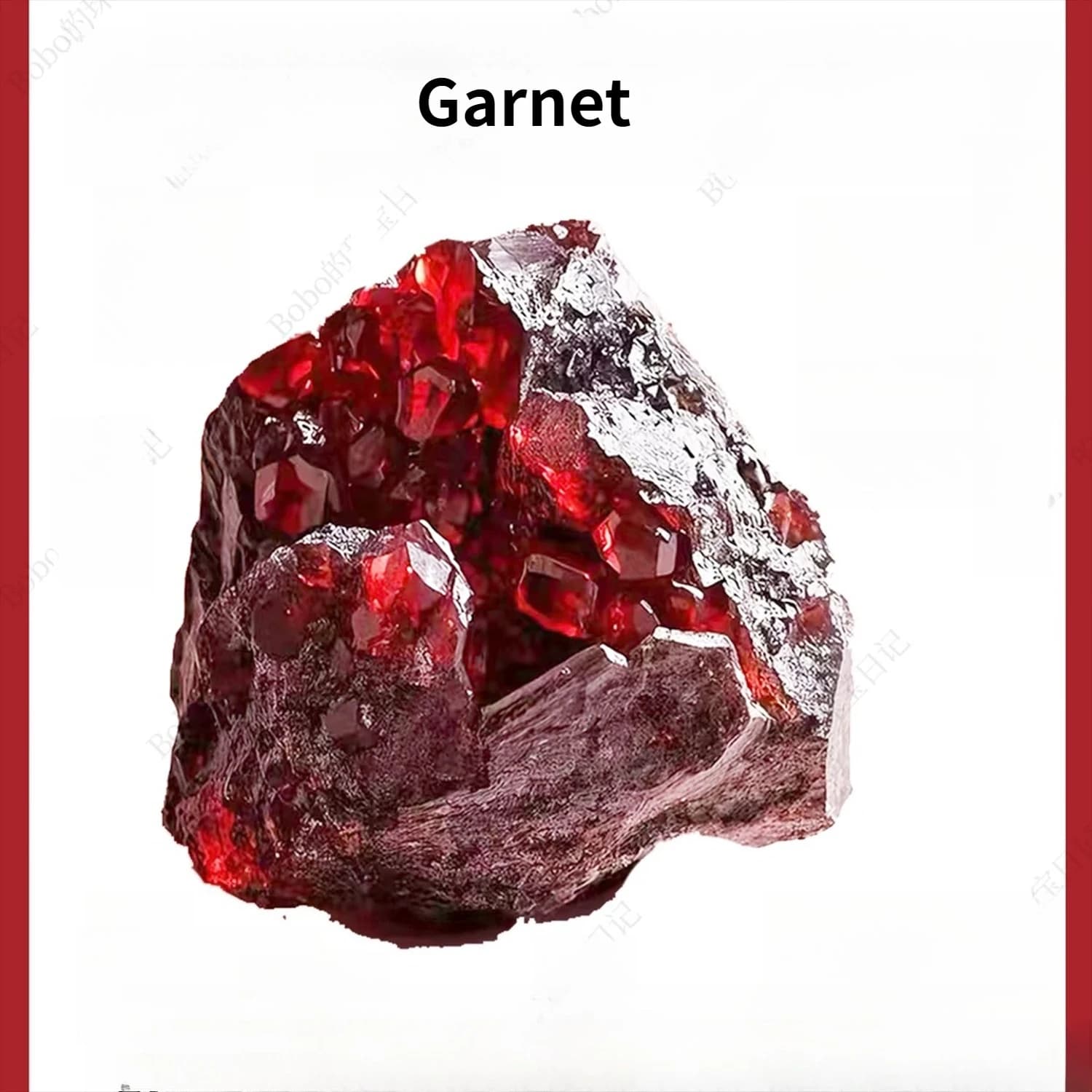 Perline Irregolari Sfaccettate in Granato Rosso Intenso Naturale 9x9mm, 5 Pezzi, per Creazione Gioielli Fai-da-Te, Collane, Bracciali, Orecchini e Accessori