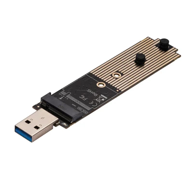 Adattatore esterno NVME M.2 Chiave M per adattatore USB 3.2 GEN2 10Gbps SSD Supporto M2 NVME M/B+M Chiave SSD 2230 2242 2260 2280 Chip JMS583