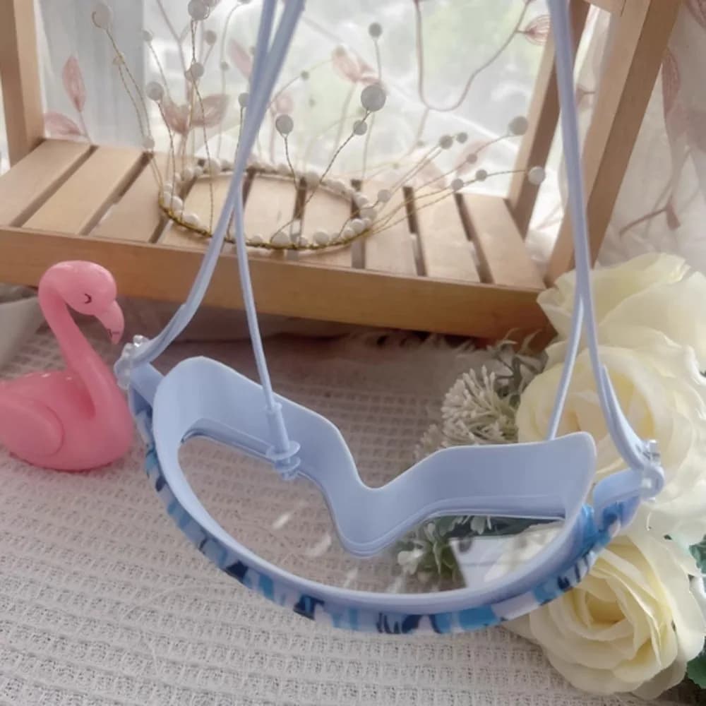 Occhialini da Nuoto con Montatura Grande Antiappannamento con Tappi per le Orecchie, Lenti in PC, Colori Vivaci, Set per Ragazzi e Ragazze