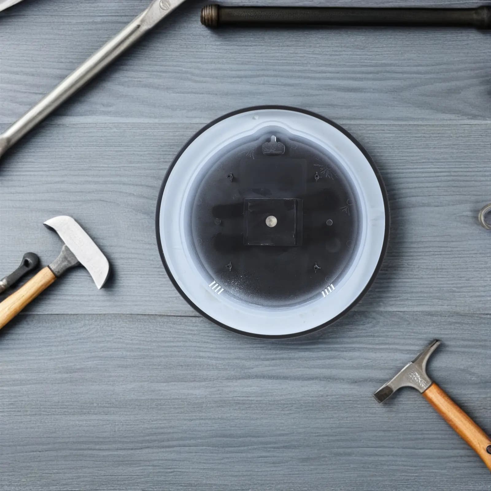 Copertura Posteriore per Orologio da Parete, Cornice in Plastica a Bordo Stretto da 12 Pollici, Parte di Ricambio per Riparazione Fai-da-Te