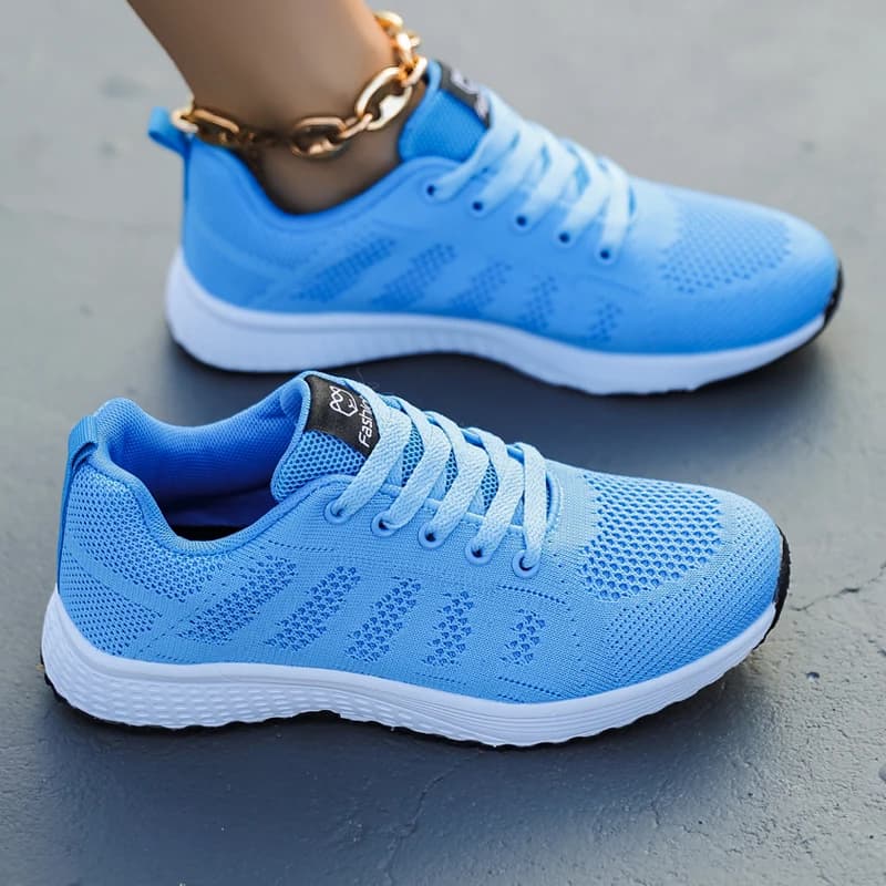 Scarpe da ginnastica da donna Scarpe da corsa leggere e traspiranti per donna Scarpe comode da esterno in rete Slip on Scarpe sportive da passeggio Tenis