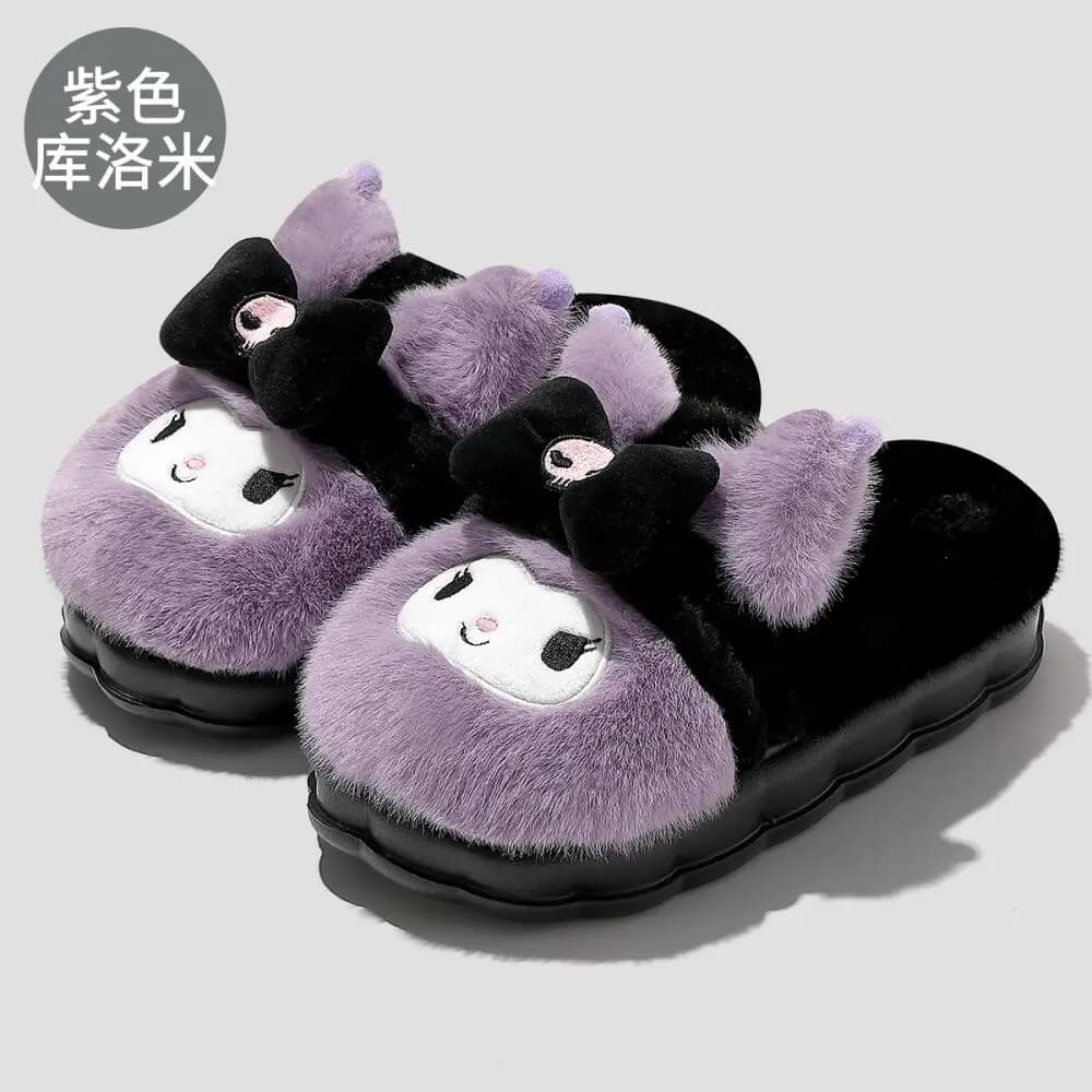 Hello Kitty, Carine, for Students, Style Carton, New for Autumn Winter, Kawaii, from Home, Casual, Soft, Padded, in Plush, for Adults