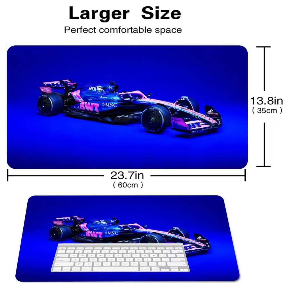 Tappetino per mouse a tema Cool Racing 90x40mm Tappetino per scrivania da gioco per ufficio per computer di grandi dimensioni Tappetino per mouse e tastiera da gioco antiscivolo in gomma XXL