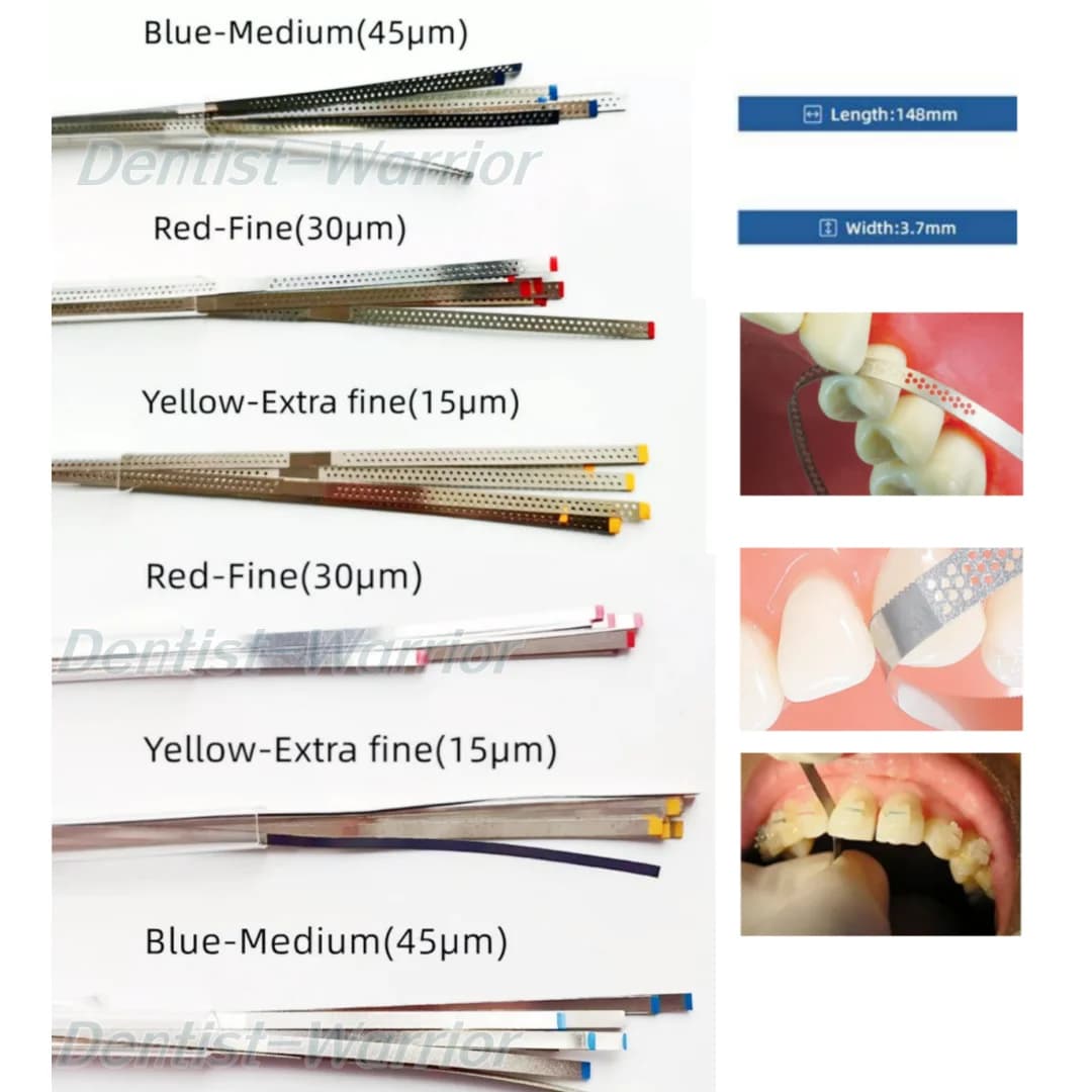 10 pcs dental stainless steel metal polishing stick polishing strip surface abrasive saw tooth whitening strip IPR
