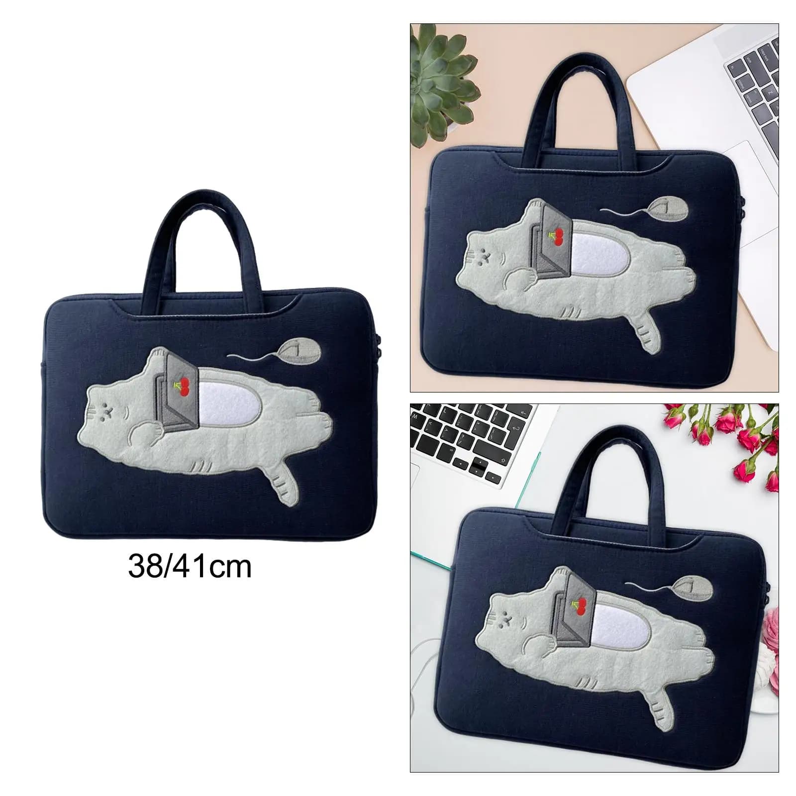 Borsa per Laptop Sottile e Protettiva, Portatile e Leggera con Manico, Custodia Resistente per Computer, per Uomini e Donne