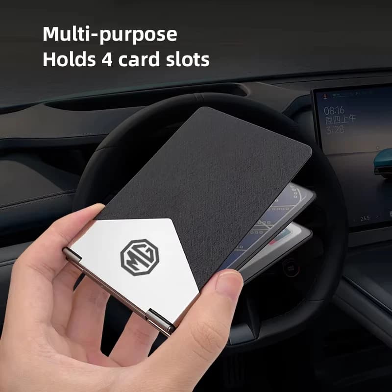 Car Ultra-thin Driver License Cover Credit Card Holder For MG Cyberster MG3 MG5 MG7 MG6 ZS ES5a ONE HS MG4 EV Cyber X MARVEL R