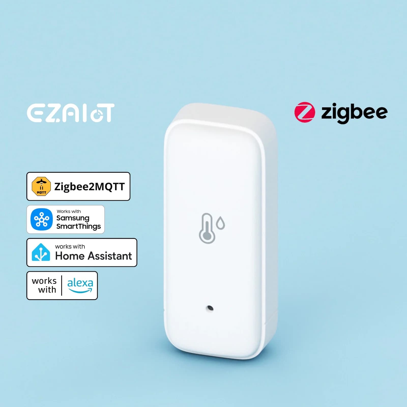 Tuya Smart Zigbee 3.0 Temperature Humidity Sensor App Remote Monitor Thermometer Hygrometer for Smart Life ZHA Zigbee2mqtt Alexa