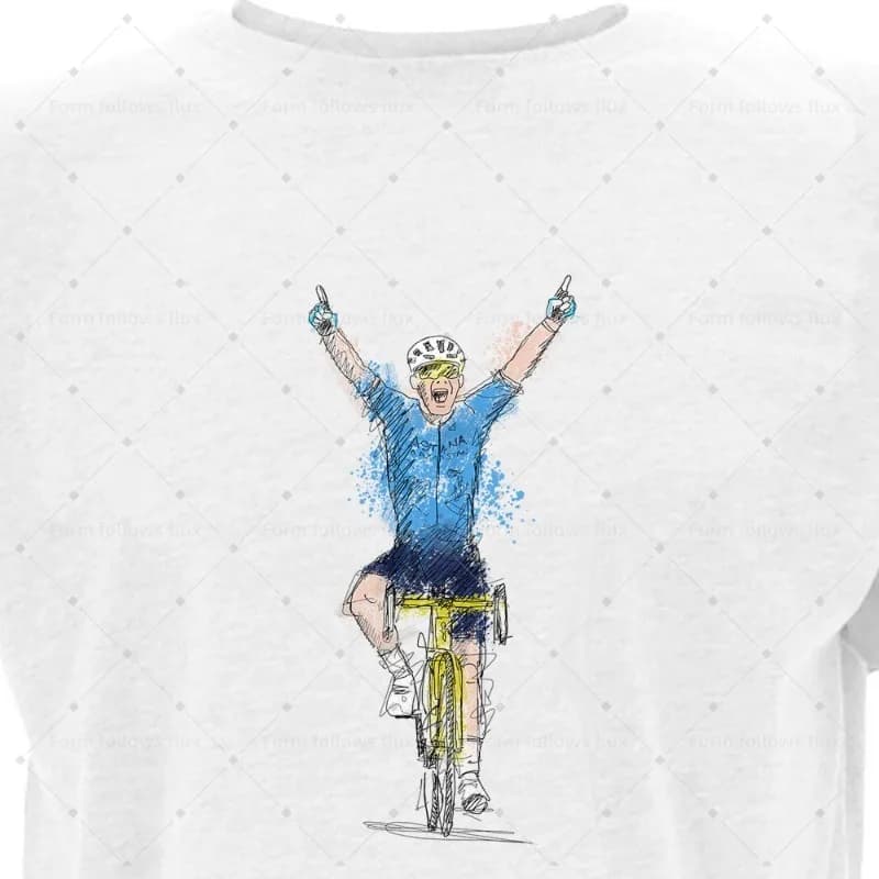 Men's T-shirt 2026, hand-drawn comic style, Mark Cavendish Sports Cycling, Unisex, Sizes from S to 6XL, Also suitable for strong sizes