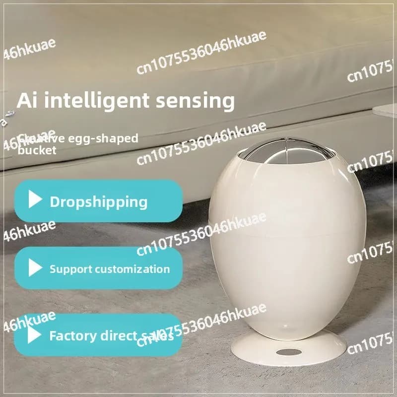 Sensore intelligente Pattumiera Camera da letto per la casa Bagno Luce Lusso di alto valore Nuova protezione ambientale con coperchio