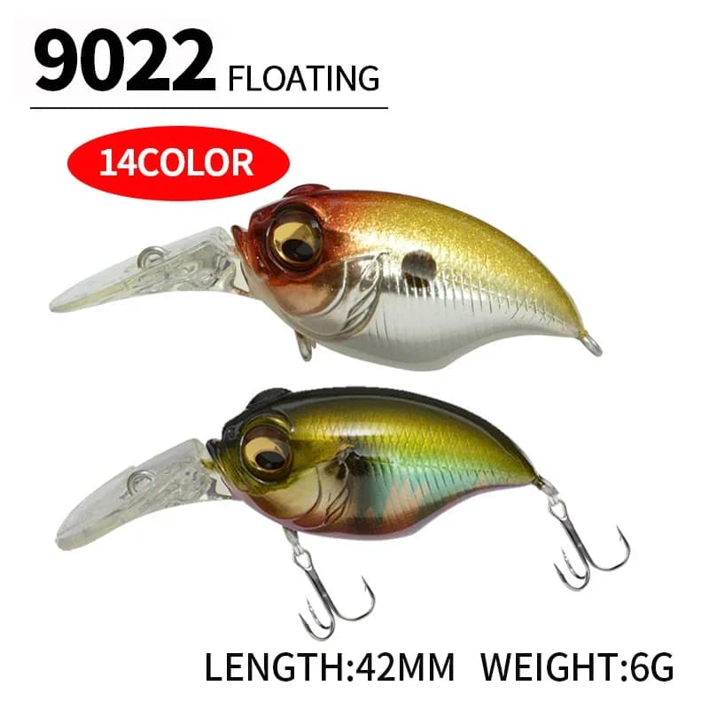 Manovella Griffon Wobbler Recalling Fishing Japanese Design Rumore Crankbait 6g 42mm Floating Manovella Esca for Bass Fish Persico Fishing