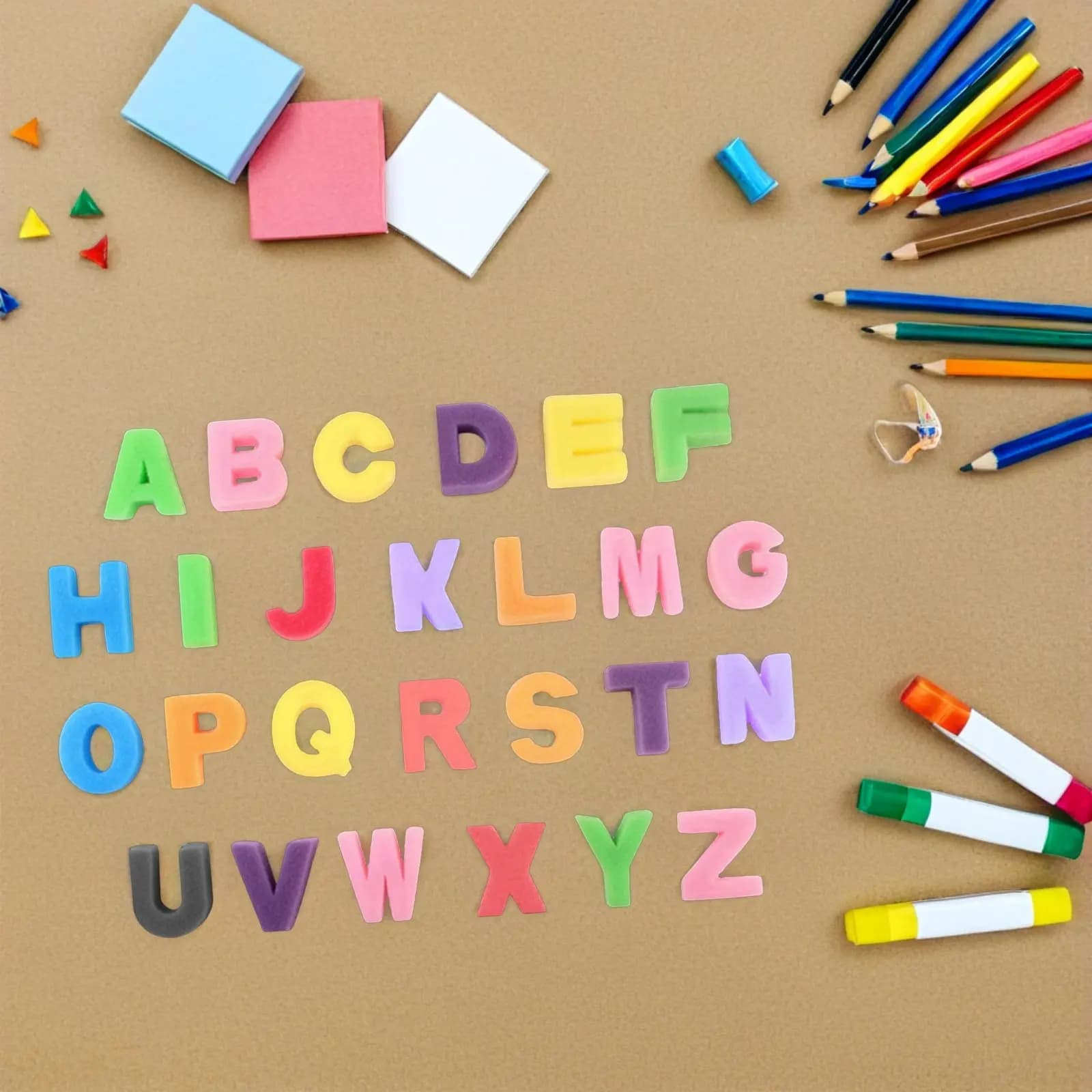26Pcs Letter Sponge Stamps Premium Painting Sponges for Children Kindergarten Art Activities Fun Washable DIY Sponge Seal Set