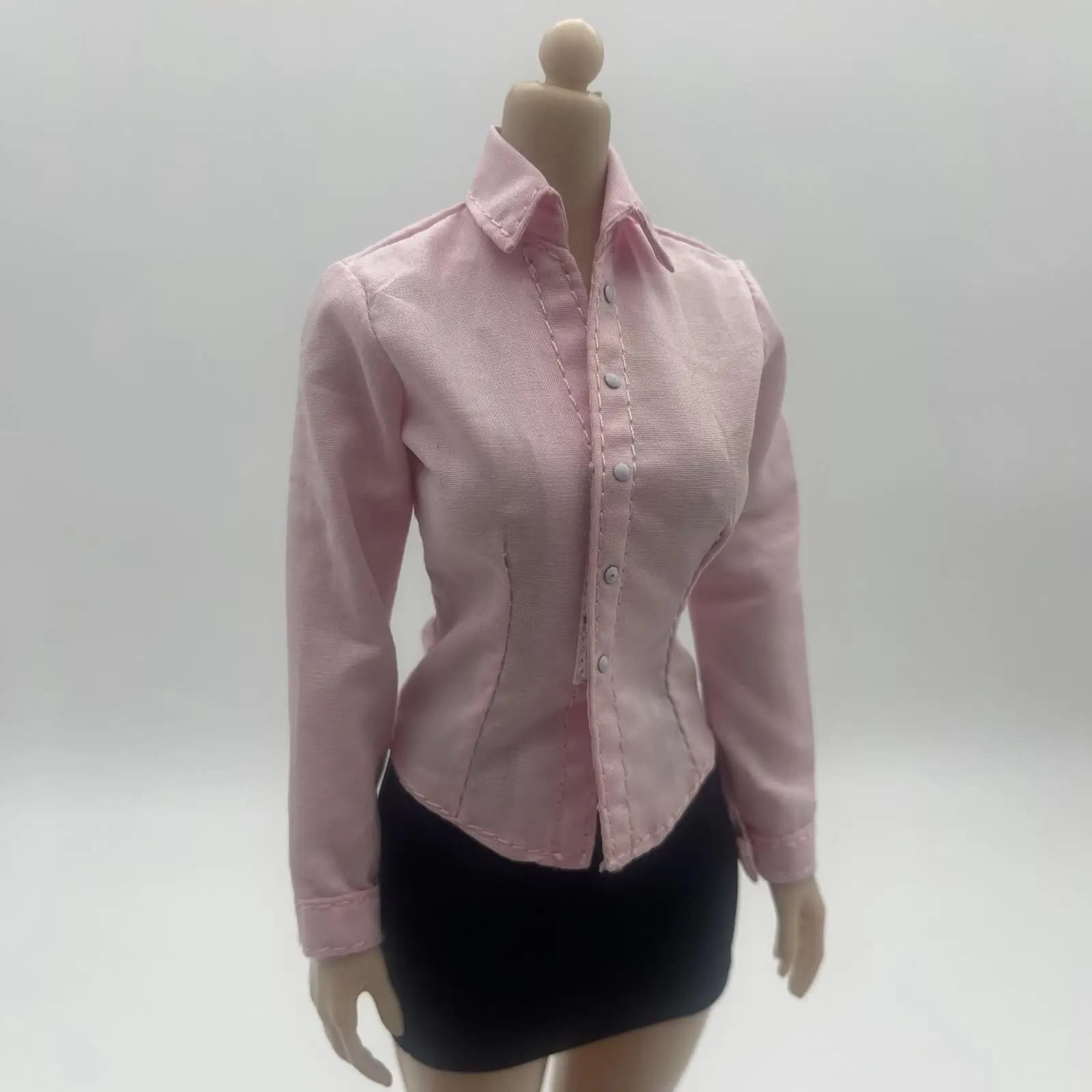 Camicie a maniche lunghe da donna in scala 1:6 per accessori per il corpo Action Figure da 12''