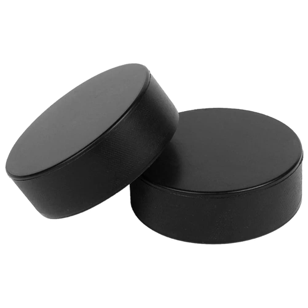 2 pieces black ice hockey foam, training equipment, roller skating, indoor hockey ball, gym, hockey accessories, team sports