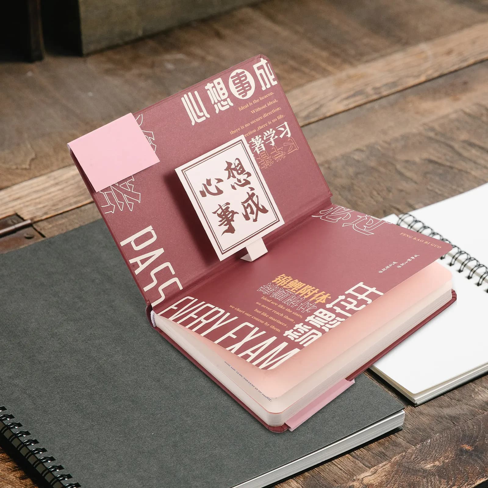 Agenda Premium con Copertina Rigida Colorata, Design Semplice ed Elegante per Diario, Pianificazione Viaggi e Monitoraggio Obiettivi