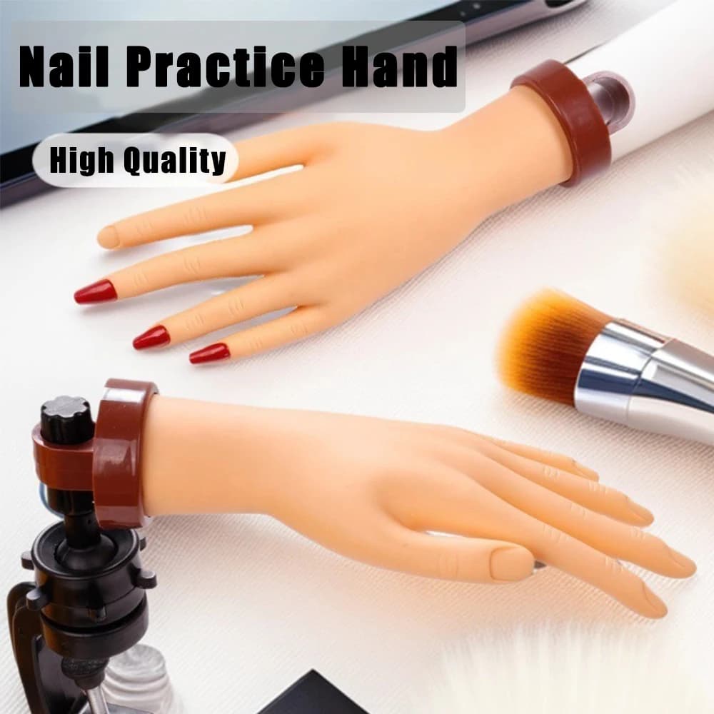 Handmade nails for practice of flexible silicone nails for training exposure for nail art and manicure tools