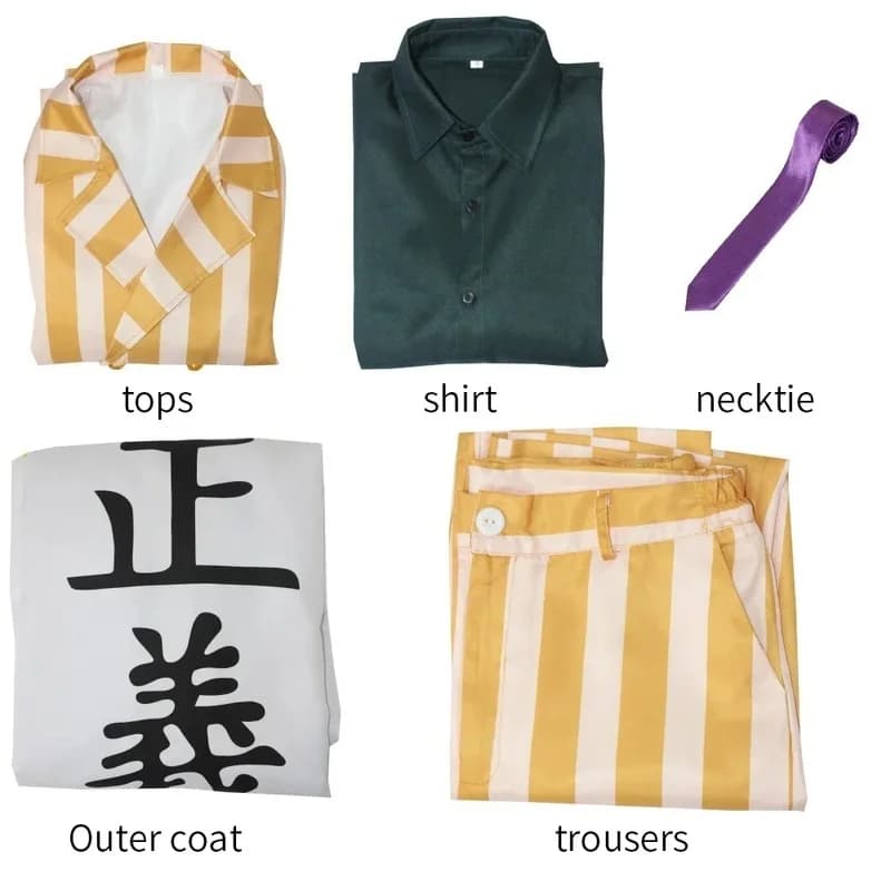 (#^.^#) 2026 New Anime Borsalino Cosplay Costume Admiral Kizaru Cloak And Uniform Suit Halloween Navy General Perform →_→LOOK ME
