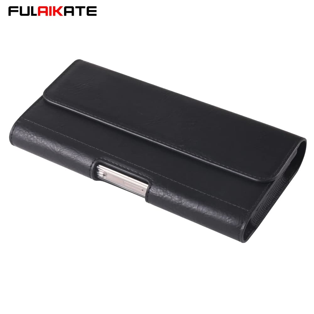 FULAIKATE Custodia per telefono con elastico orizzontale Borsa universale con tasca per carte adatta per iPhone Samsung Huawei Fondina in materiale PU
